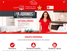 Tablet Screenshot of laparisina.com